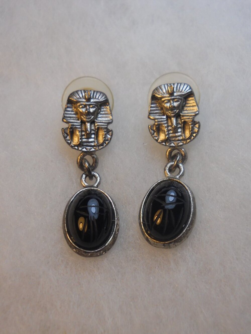 Pharaoh and Scarab Earrings     830